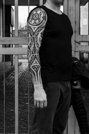 Blackwork Sleeve Tattoo
