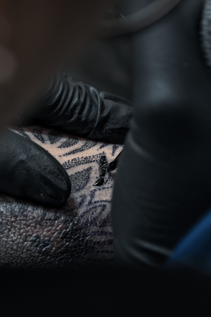 Tattoo Needle And Ink Close Up